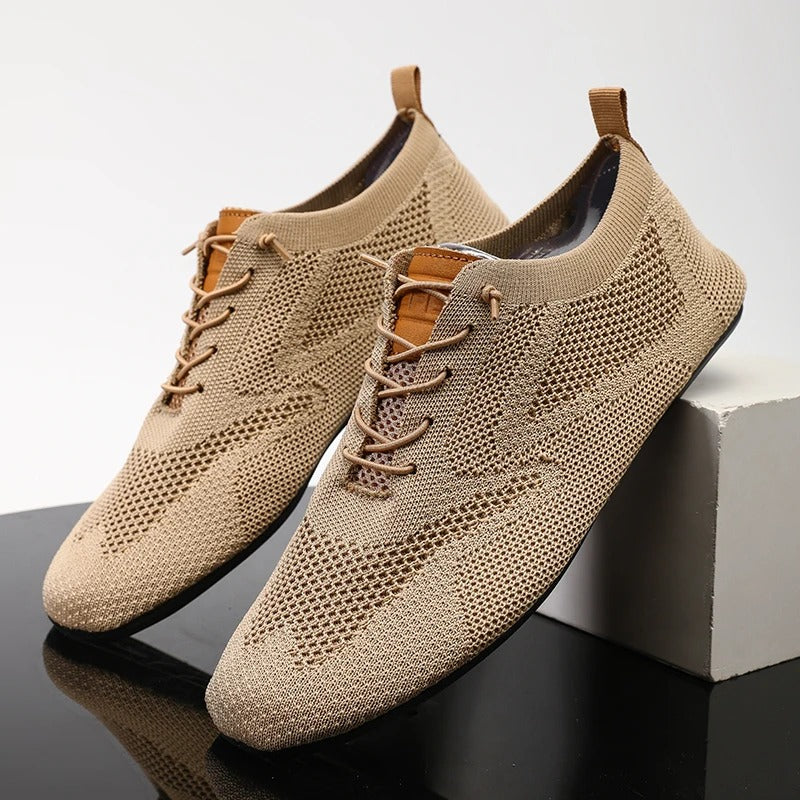 Chaussures slip-on en maille tricotée
