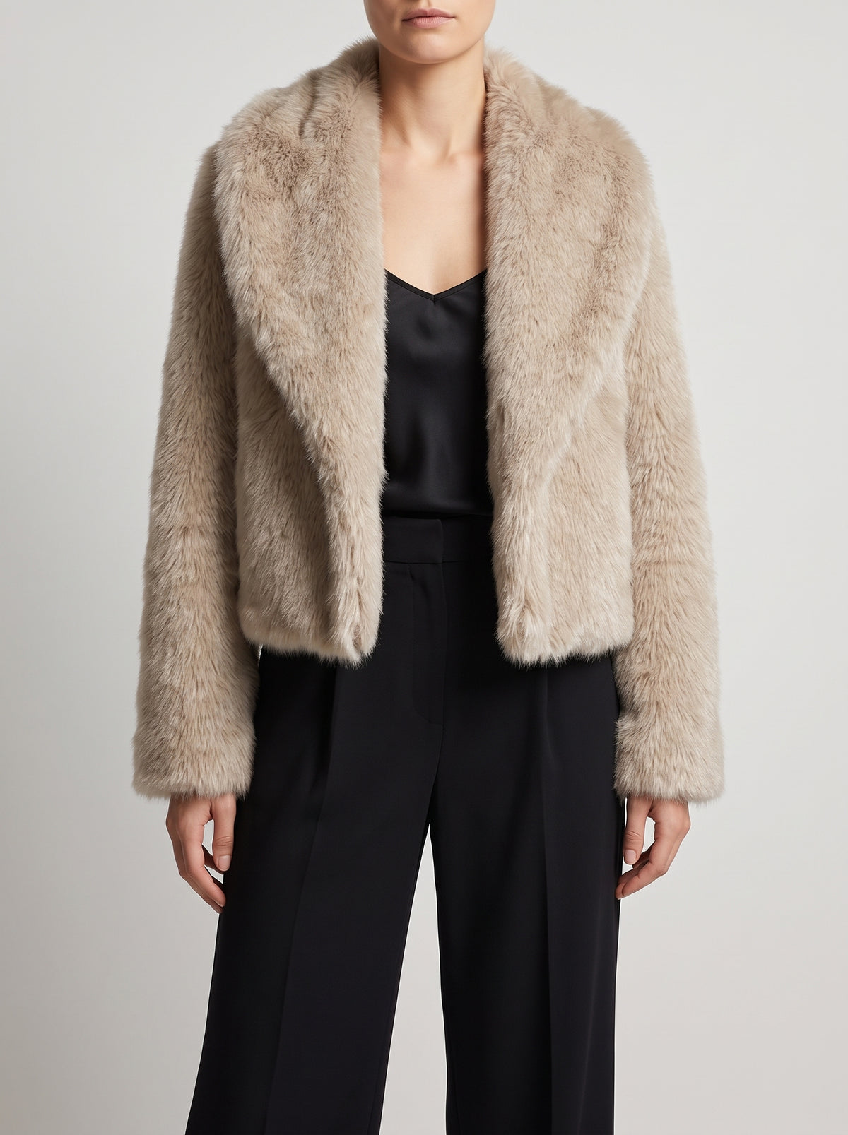 Adelheid Faux Fur Coat — Light Brown