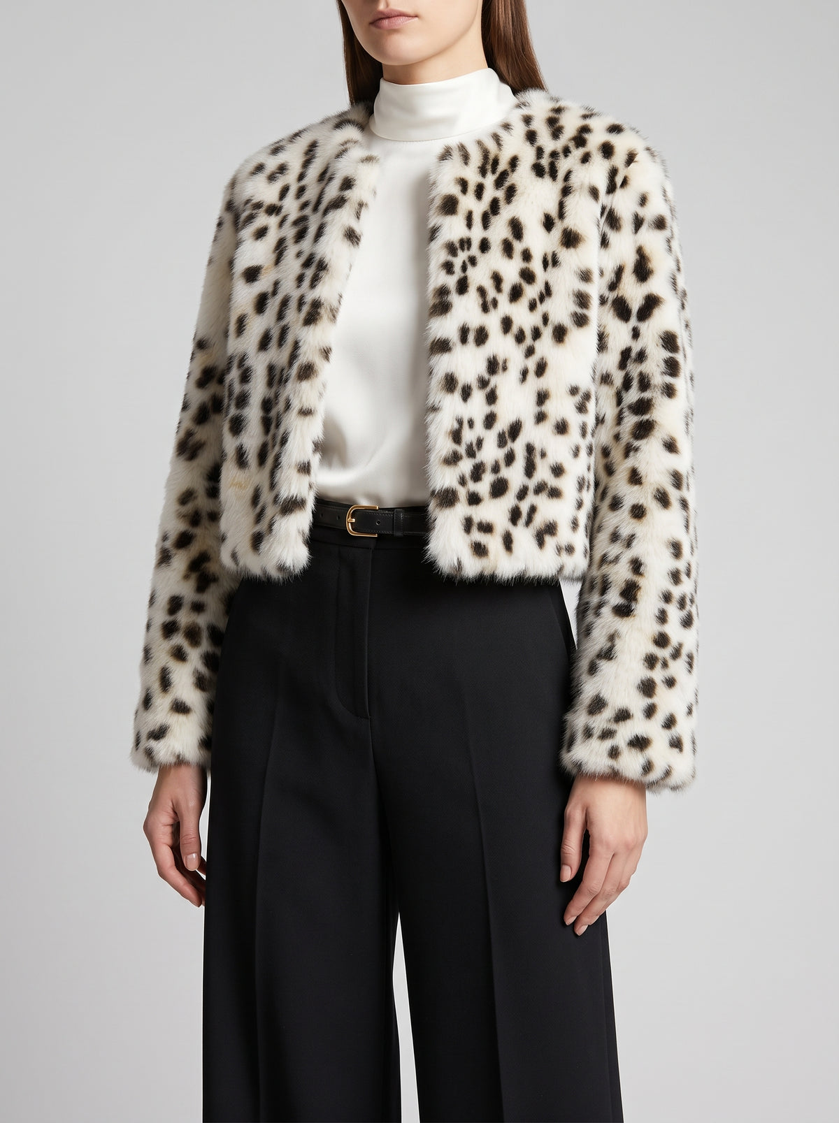 Veste Irène à imprimé léopard