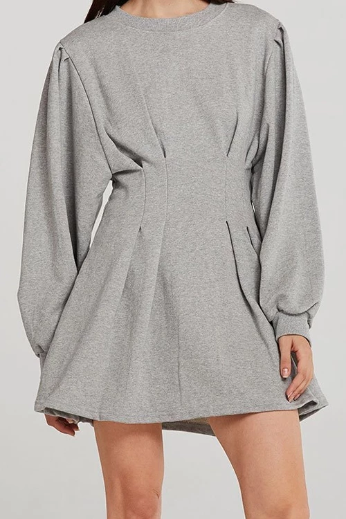 Robe Pull, Manches Bouffantes