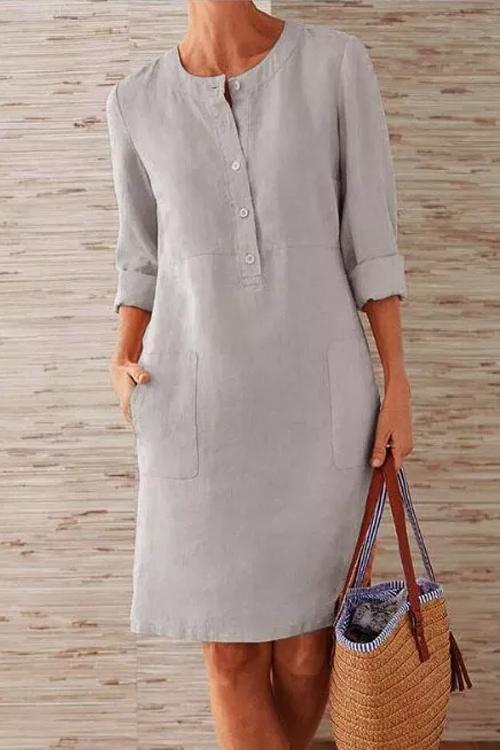 Robe en Coton et Lin