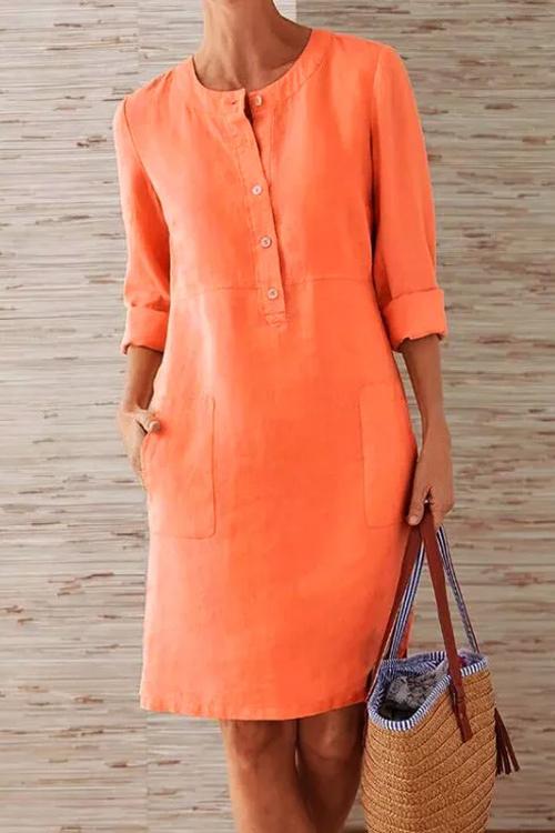 Robe en Coton et Lin