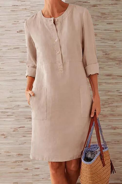 Robe en Coton et Lin