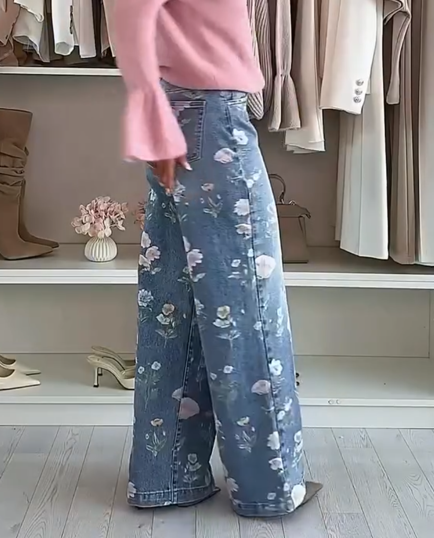 Jean Large Fleuri