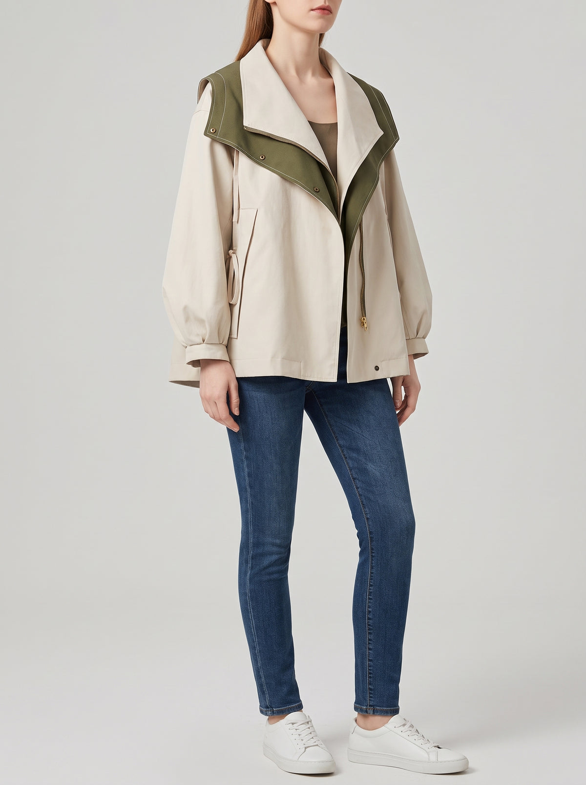 Veste d'extérieur Clotilde imperméable et coupe-vent - Blanc