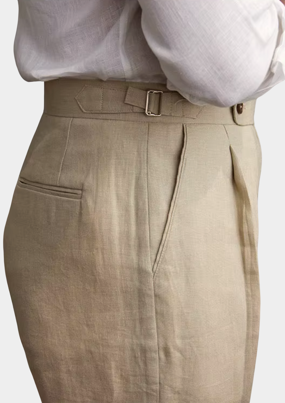 Pantalon côtier à pinces Tuscany sable