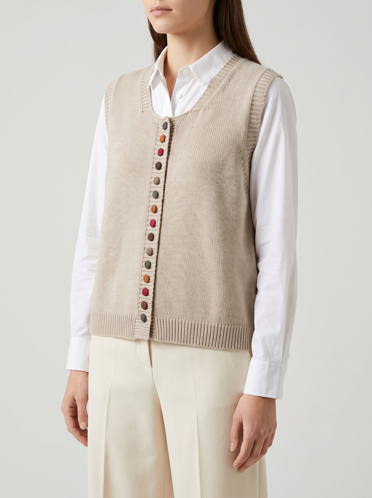 MARGOT — Knitted Cardigan - Off-White