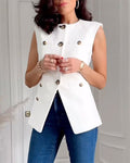 Ensemble Gilet Veste Boutonné — Nouvelle Collection