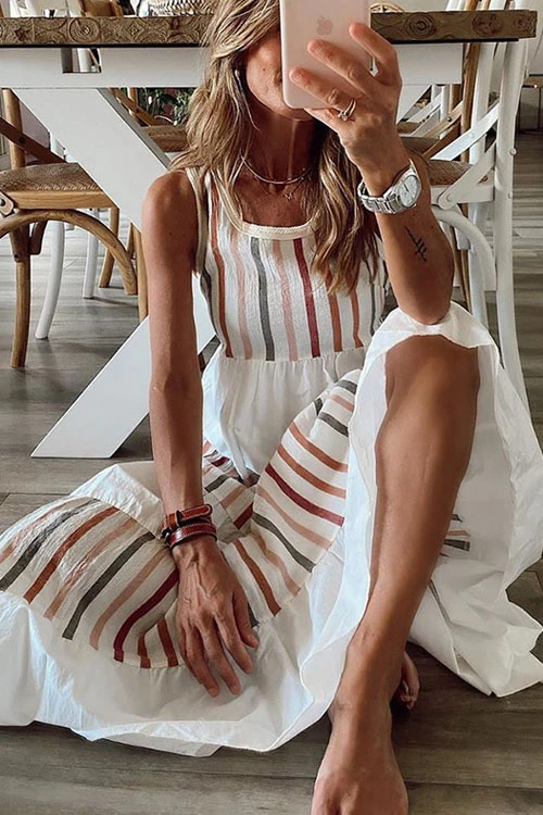 Robe Longue Romantique d'Été