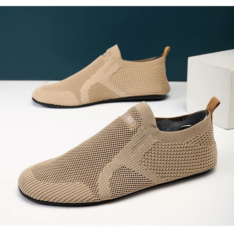 Mules tricotées à enfiler pour pieds nus