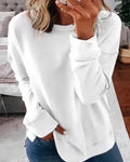T-Shirt en Coton Uni Classique