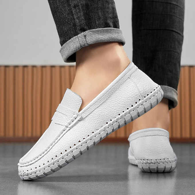 Mocassin Nora en cuir pleine fleur
