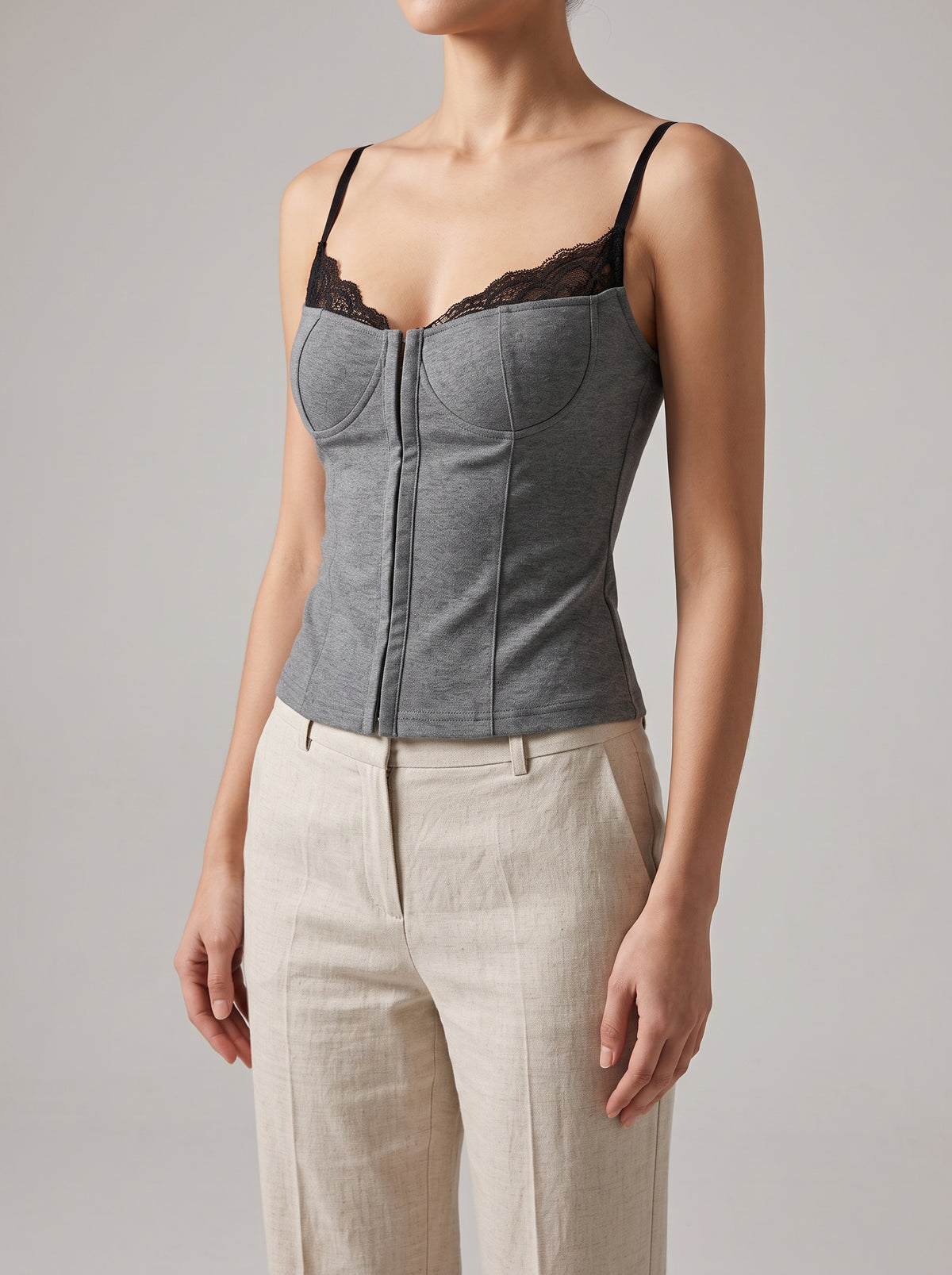 Alessia Lace-Trim Camisole