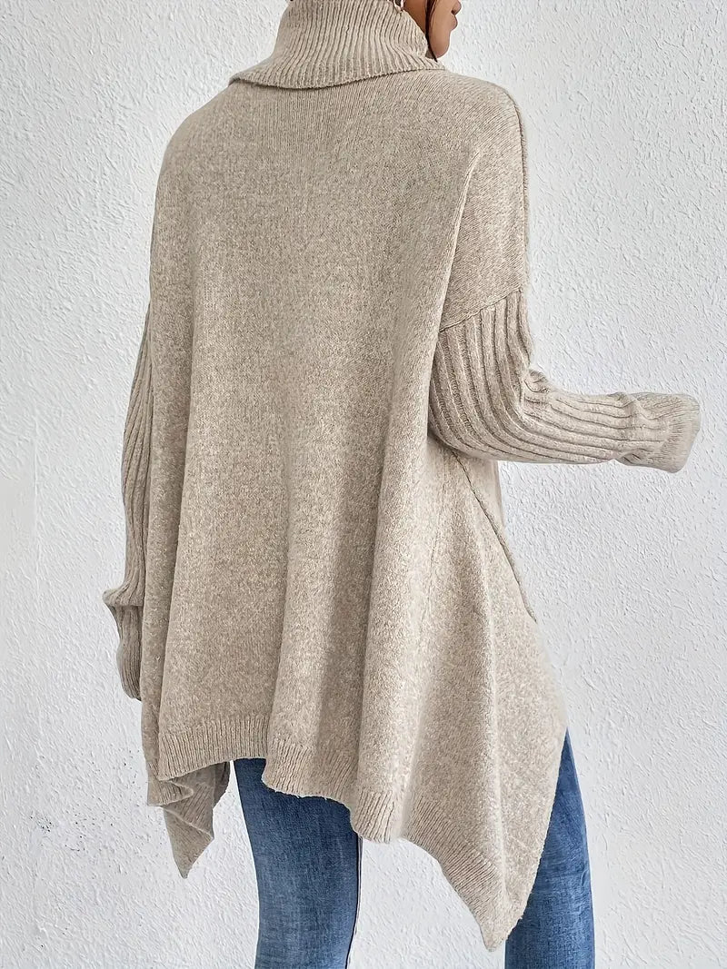 BRIGITTE — Pull Long à Col Roulé