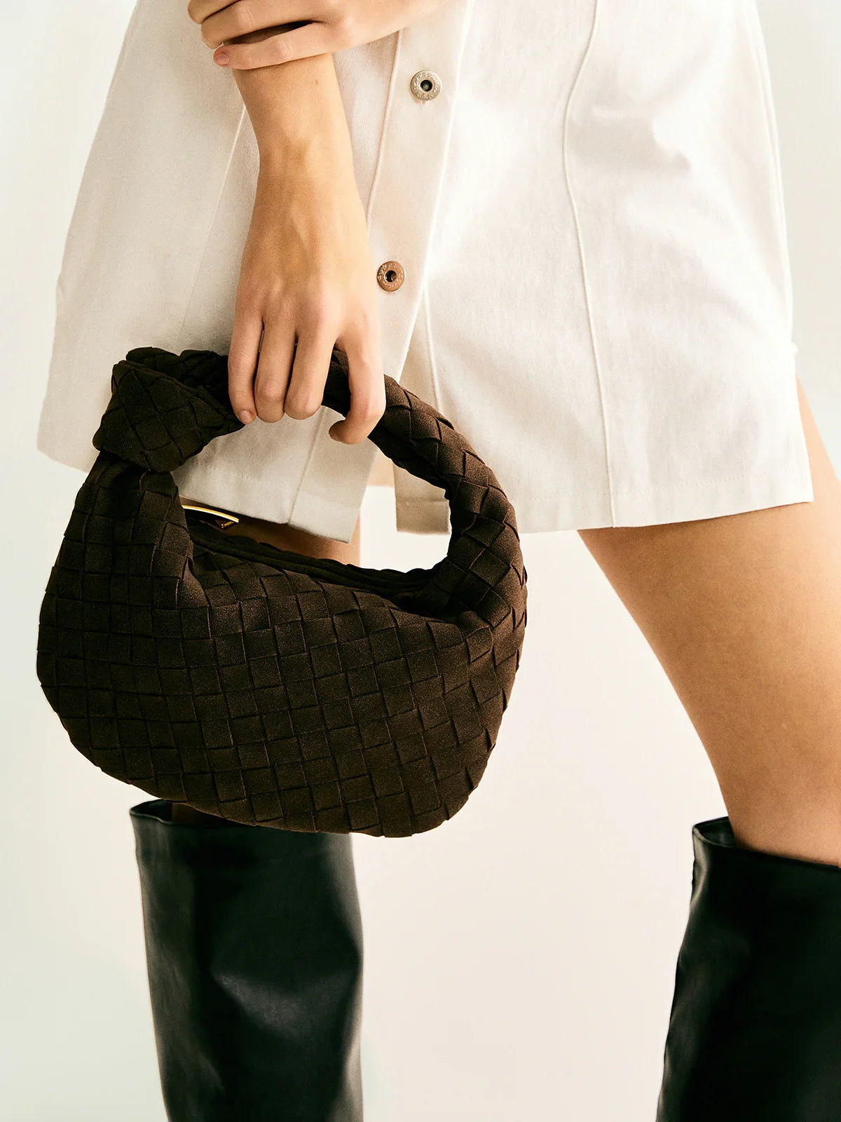 Le Mini Sac Silva Daim — Café