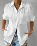 Chemise Rayée à Une Poche