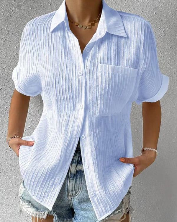 Chemise Rayée à Une Poche