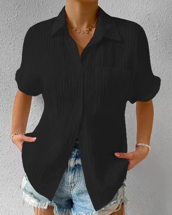 Chemise Rayée à Une Poche