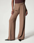 Pantalon Tailleur Évasé, Facile à Assortir