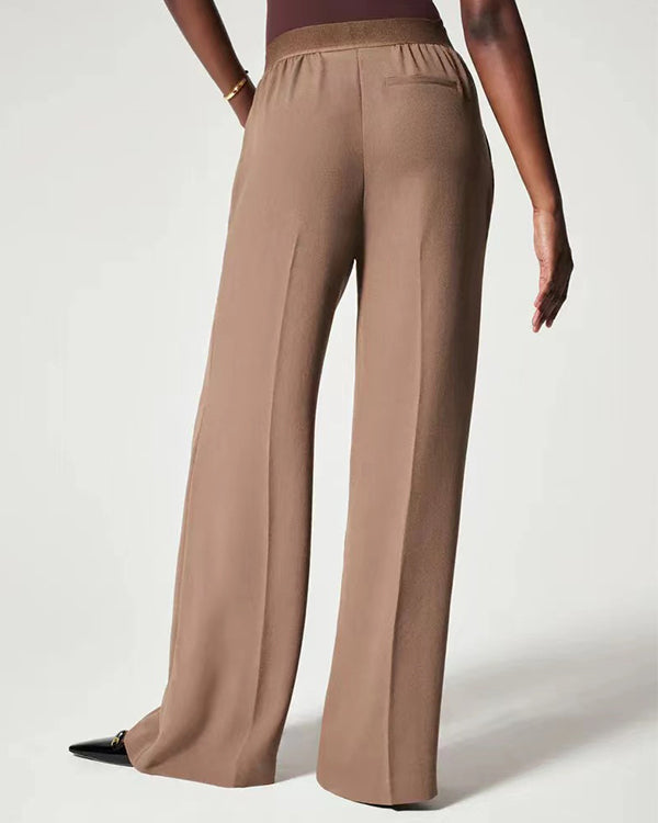 Pantalon Tailleur Évasé, Facile à Assortir