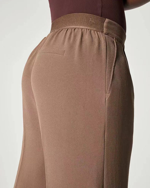 Pantalon Tailleur Évasé, Facile à Assortir