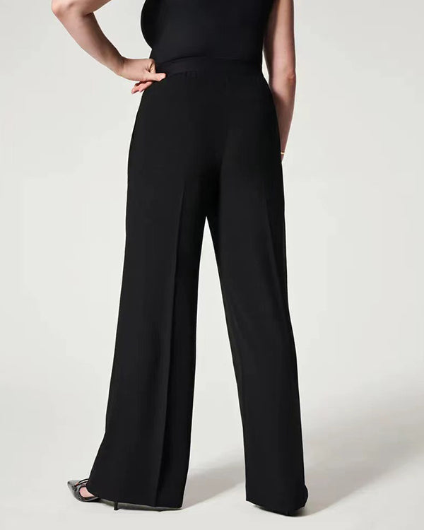 Pantalon Tailleur Évasé, Facile à Assortir