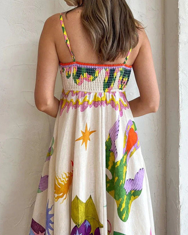 Robe Ample Nuisette Imprimée Tendance