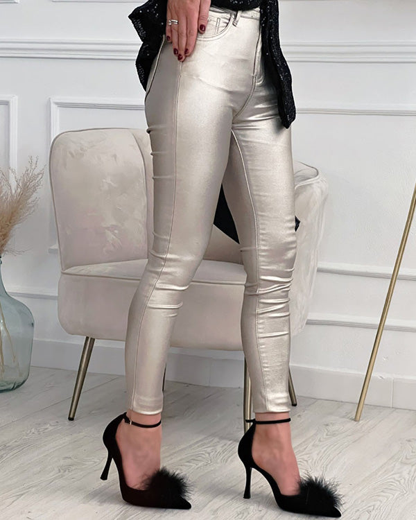 Legging Effet Métallique
