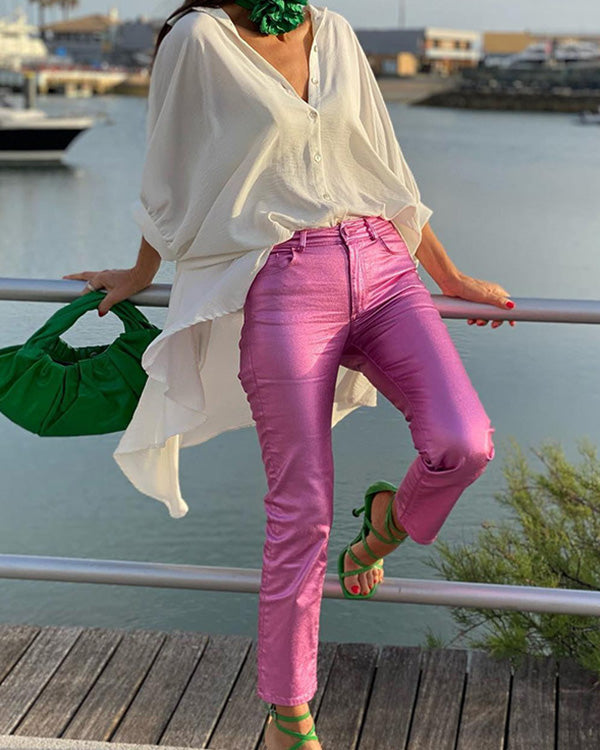 Legging Effet Métallique