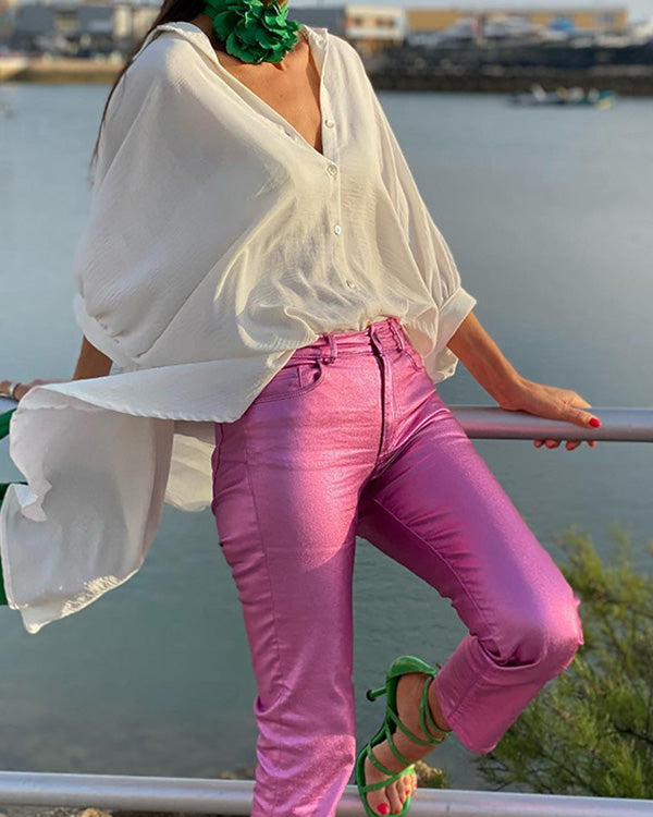 Legging Effet Métallique