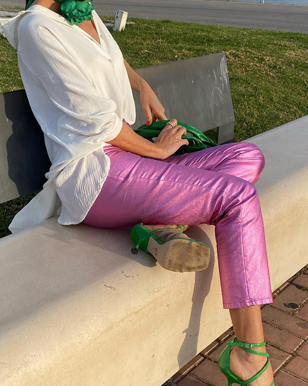 Legging Effet Métallique