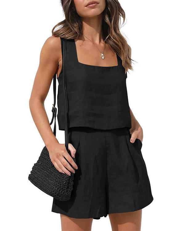 Ensemble Débardeur et Short, 2 Pièces