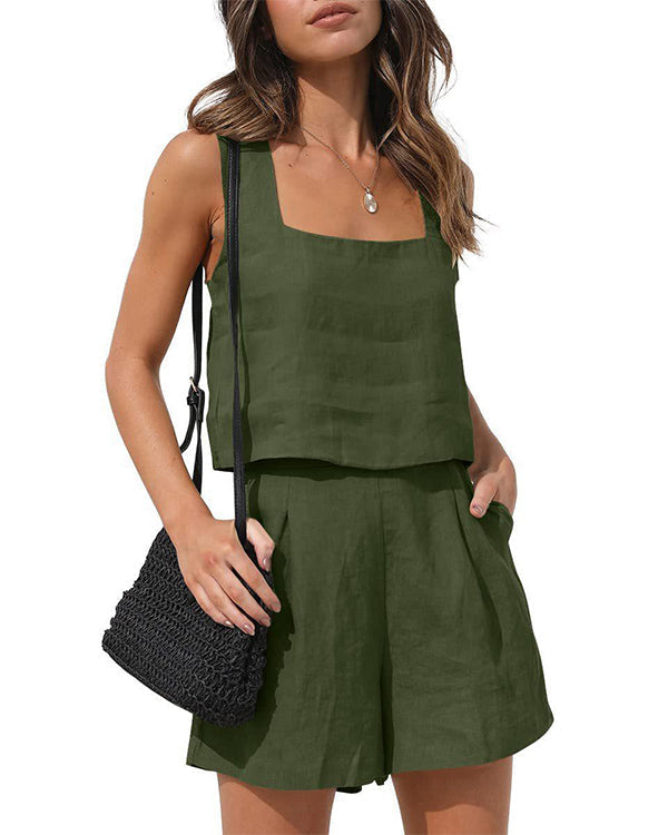 Ensemble Débardeur et Short, 2 Pièces