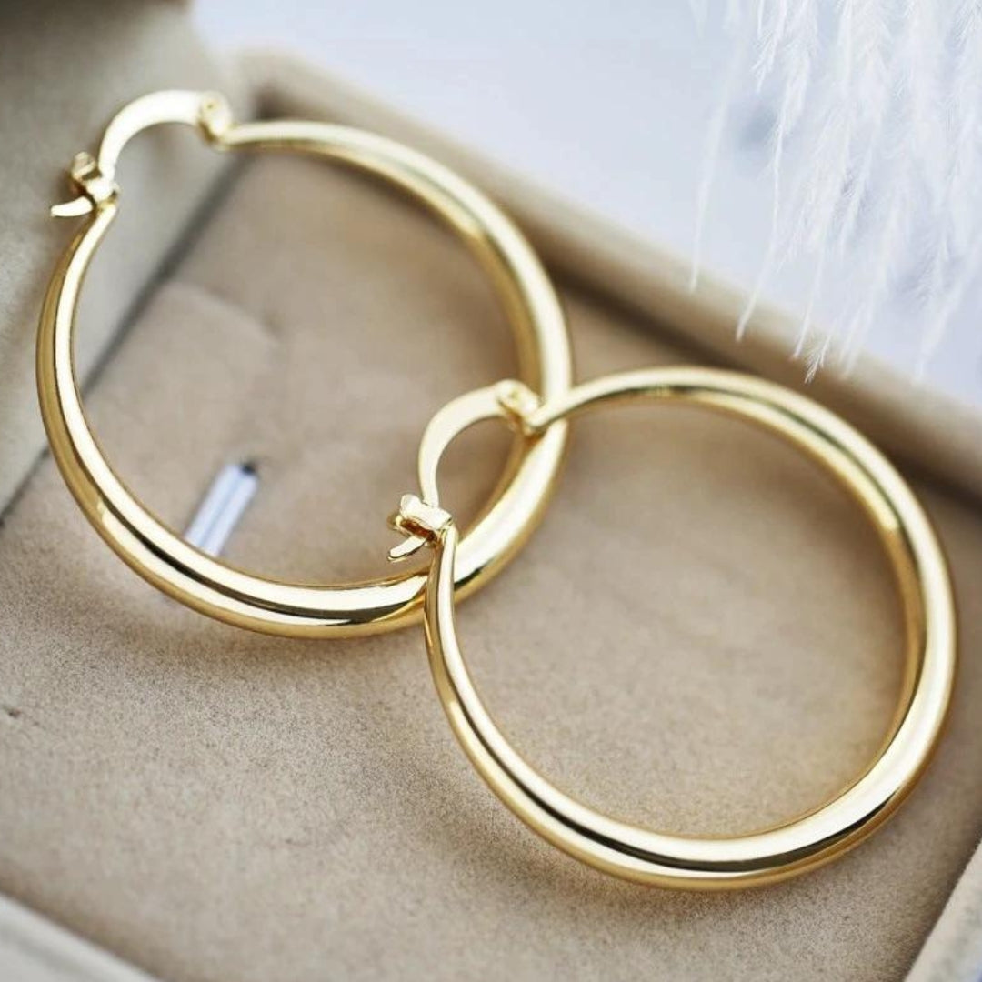 Bethany · Boucles d'oreilles or audacieuses