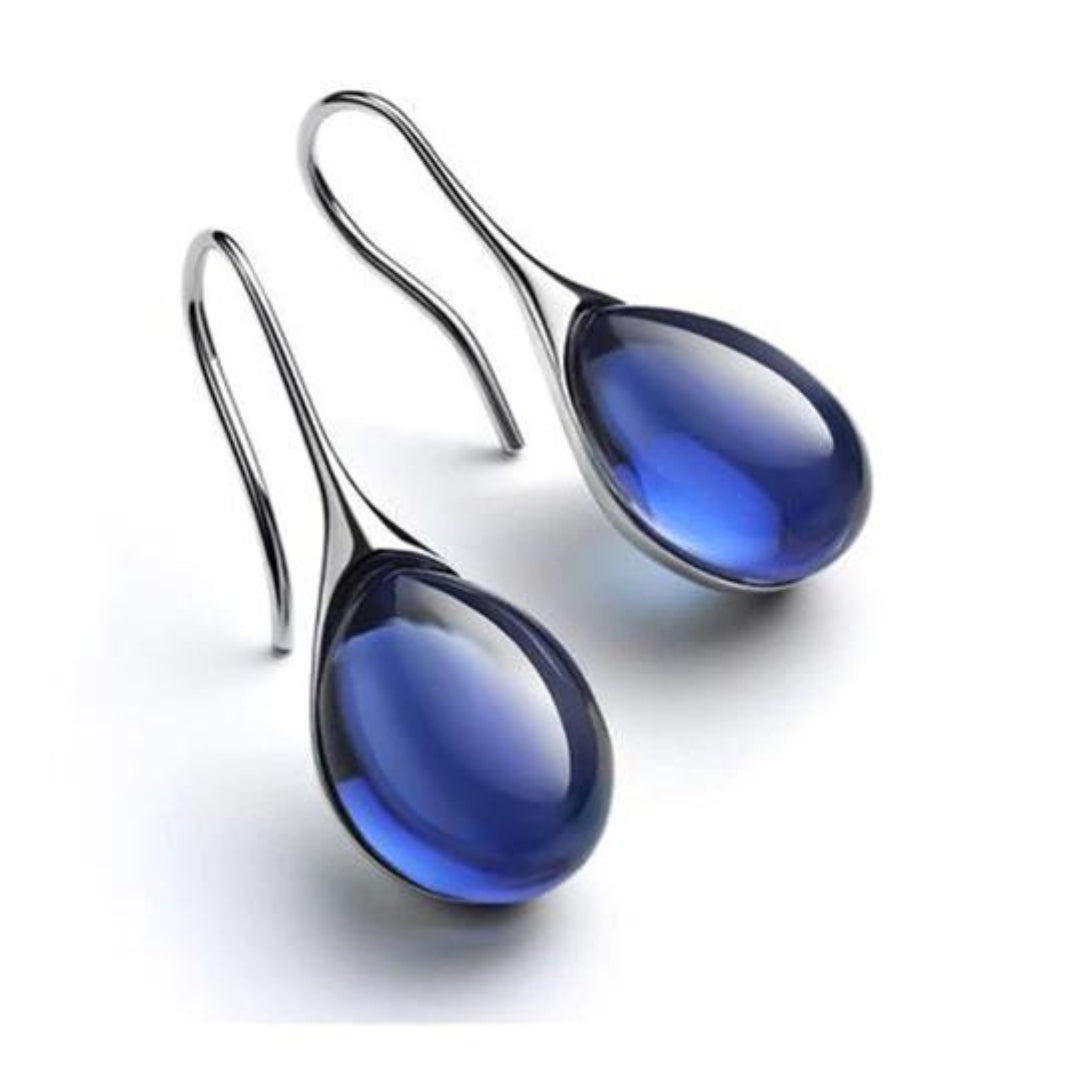 Boucles d'oreilles goutte dorée et argentée