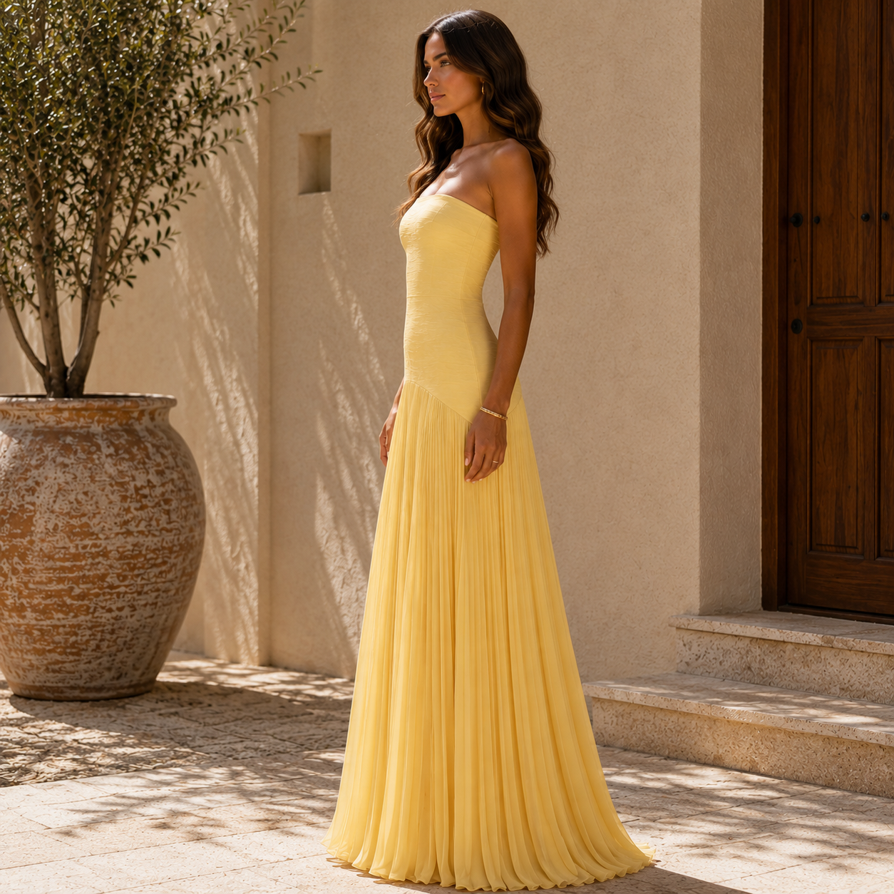 Almudena™ · Robe Épaules Dénudées Sophistiquée
