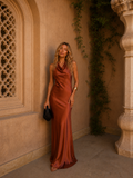 Riad · Robe Longue Terre Cuite
