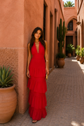 Manila · Robe Longue Rouge