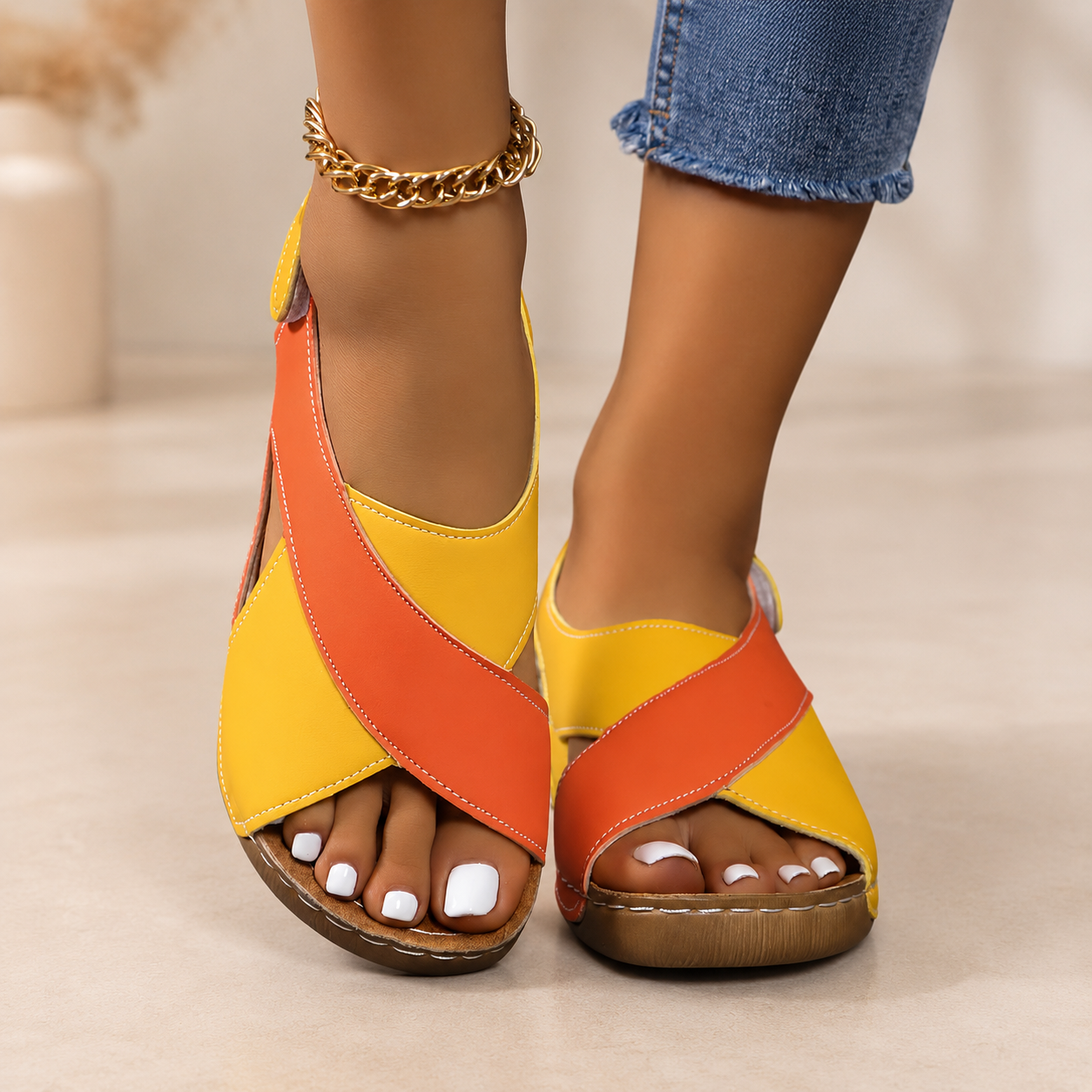 Oréane Paris · Sandales Ergonomiques Confort Nadia