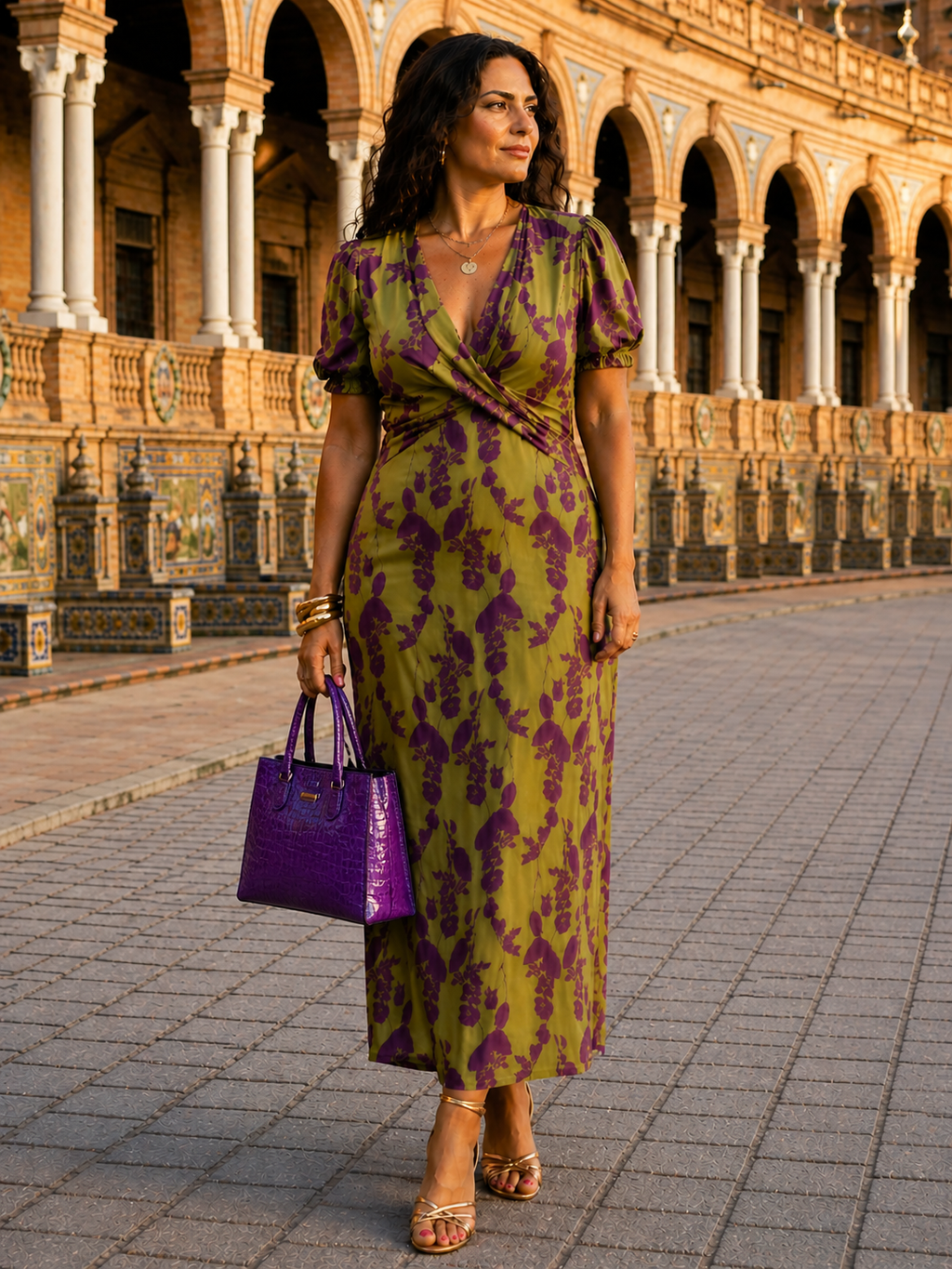 Andrea™ · Robe Maxi Fleurie à Tombé Fluide