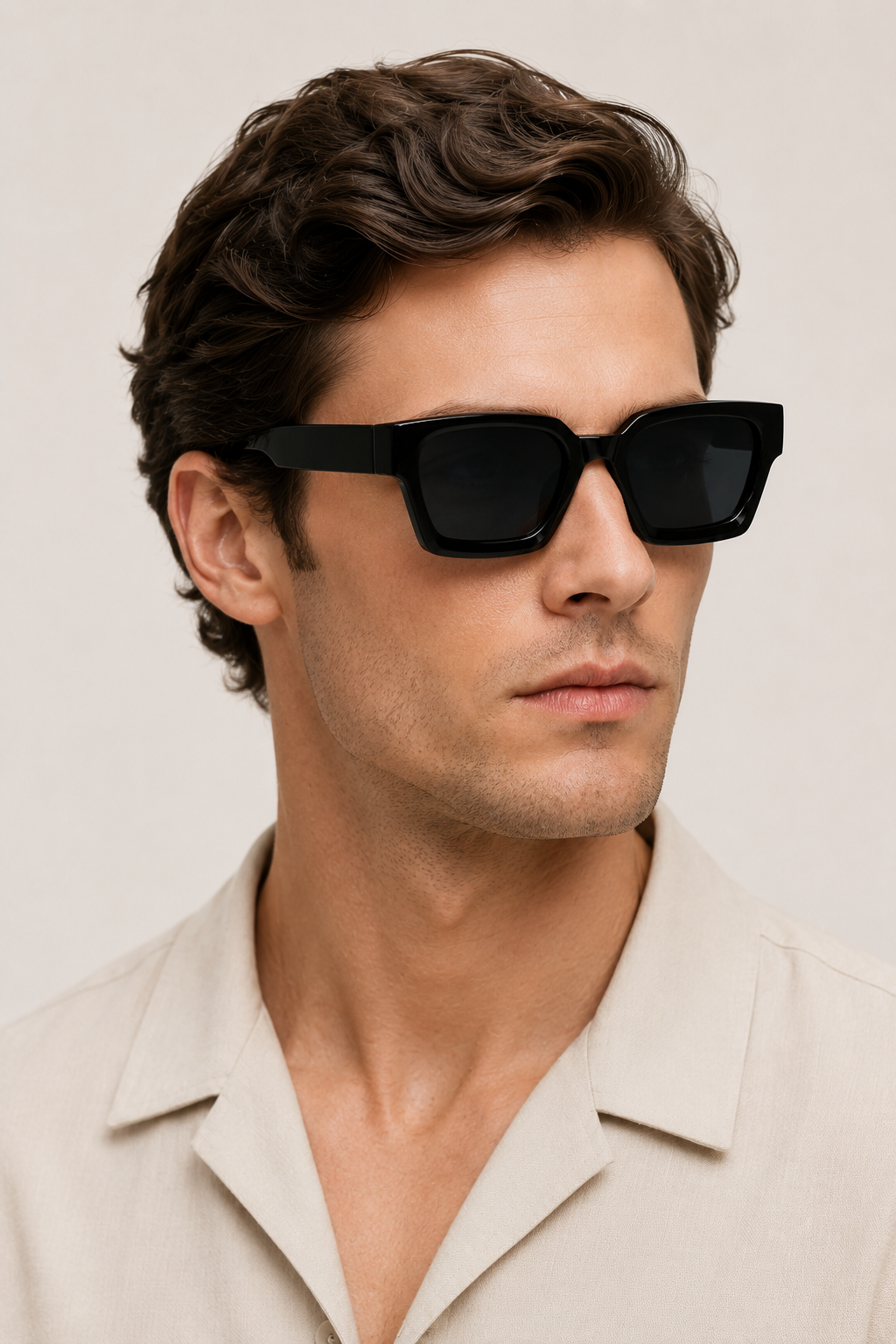 Lunettes Lucent Square Noir — profil