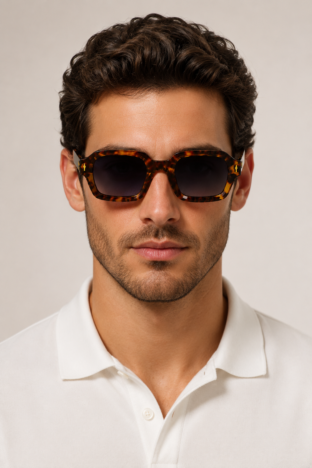 Lunettes Cobalt Lucent Écaille — profil