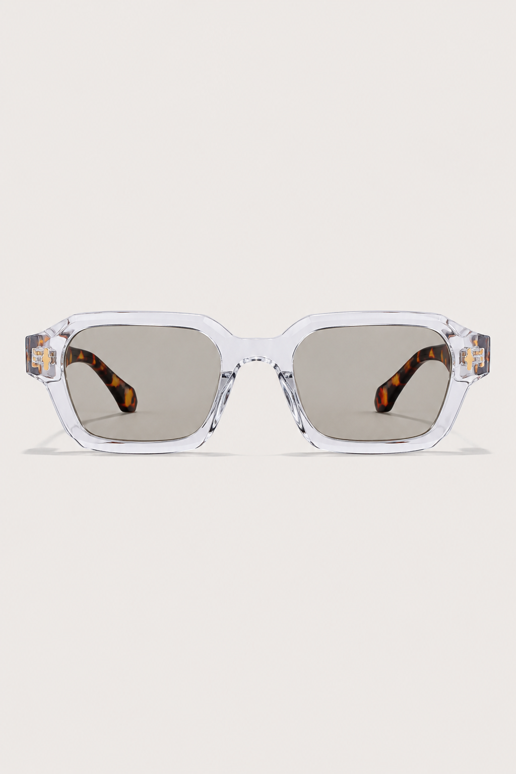 Lunettes Cobalt Lucent Léopard Transparent — détail
