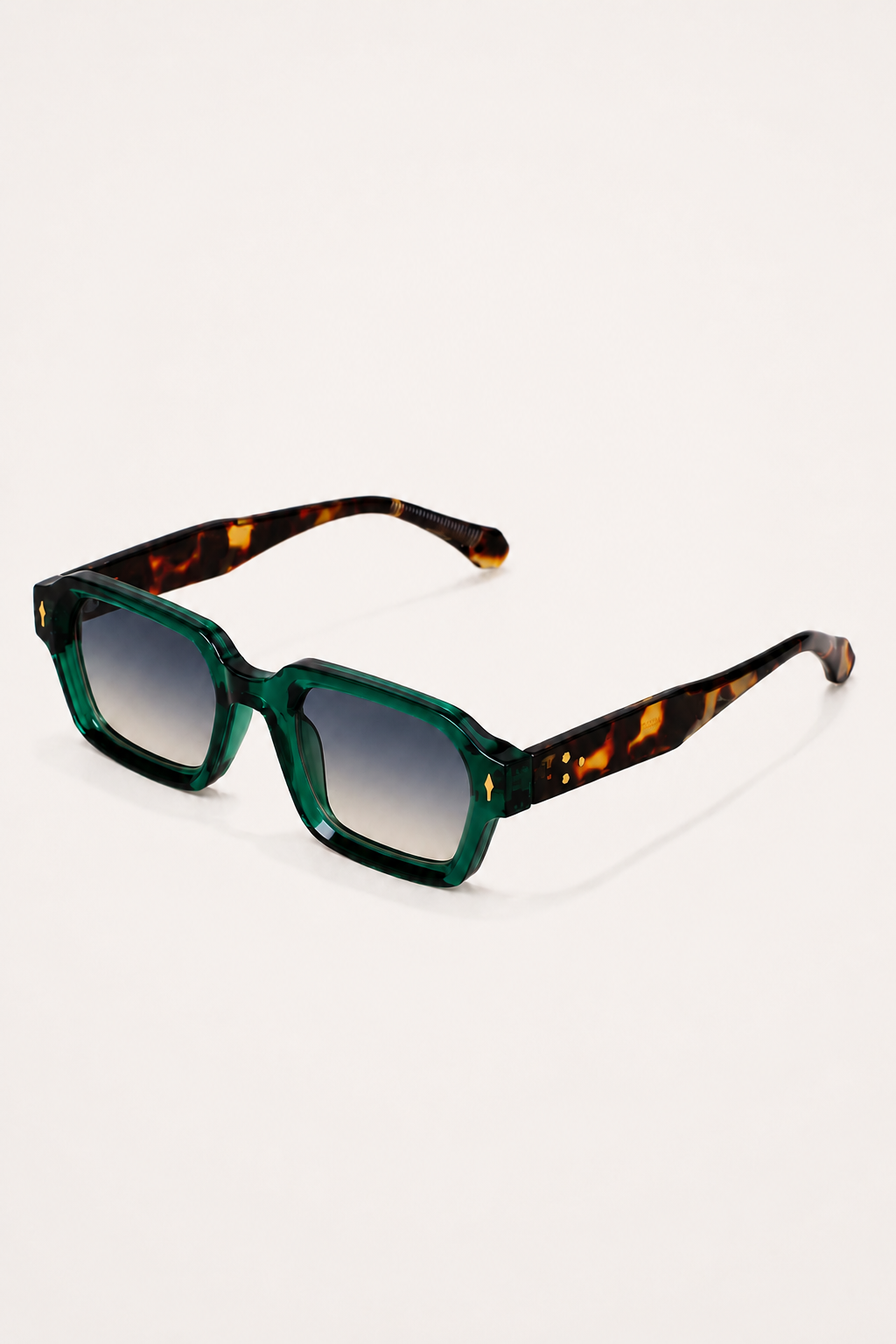 Lunettes Cobalt Lucent Léopard Vert — vue principale