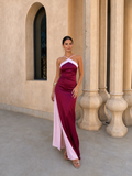 Oasis · Robe Longue Satinée Décolleté Croisé