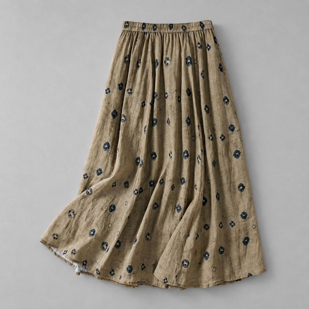 Dahlia · Jupe Maxi en Lin et Coton