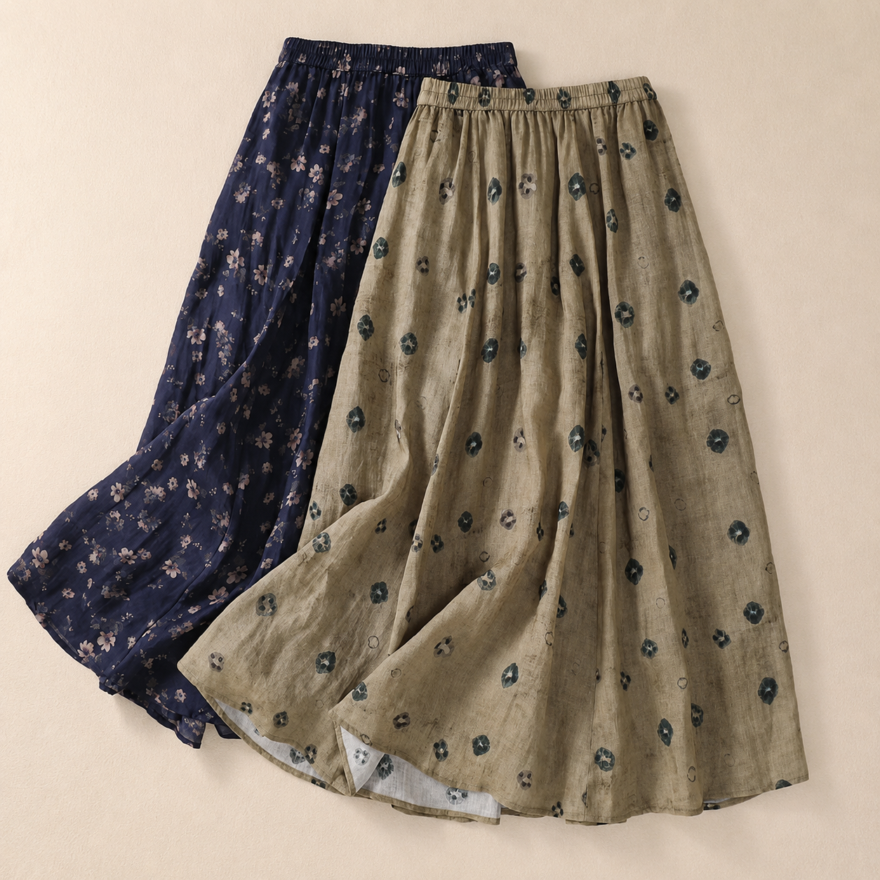Dahlia · Jupe Maxi en Lin et Coton