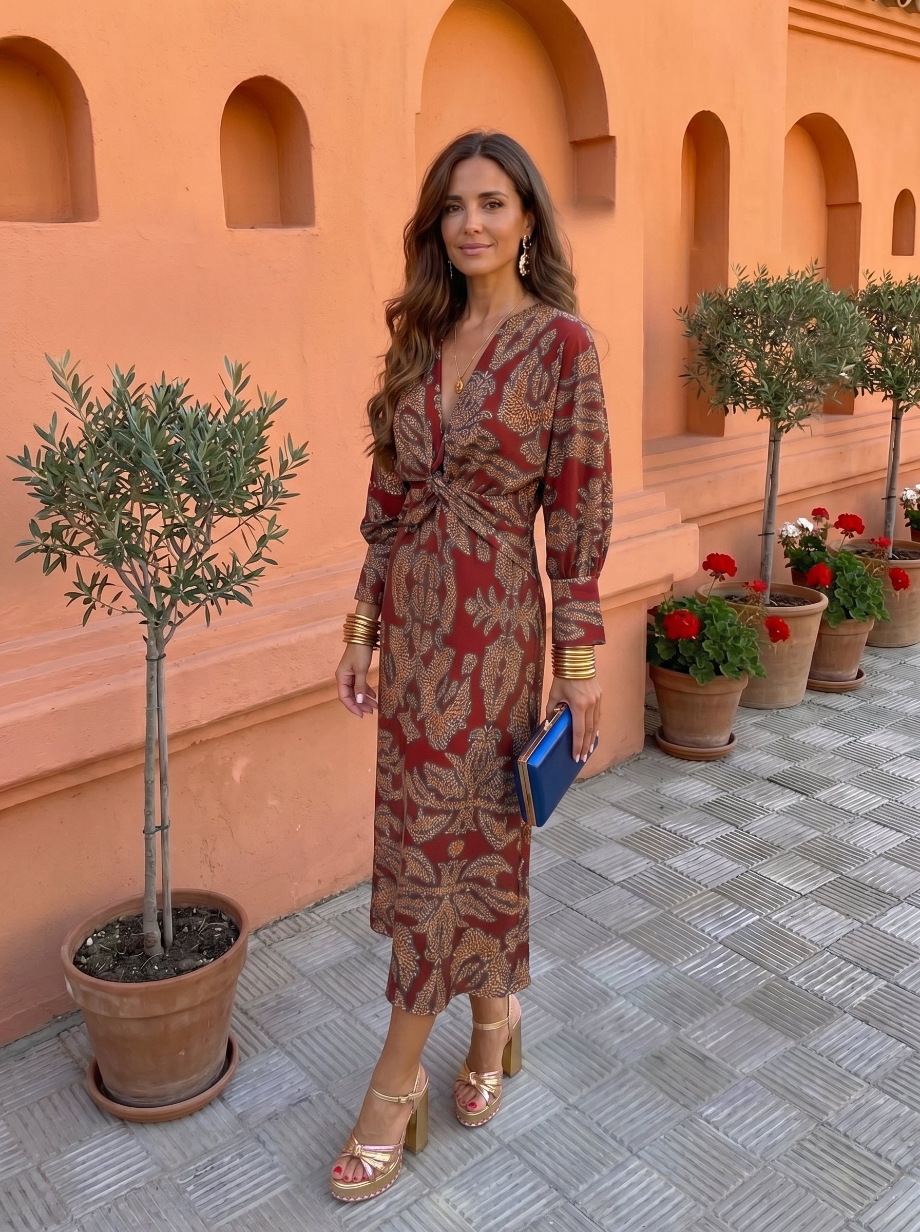 Silvia™ · Robe Midi Imprimée