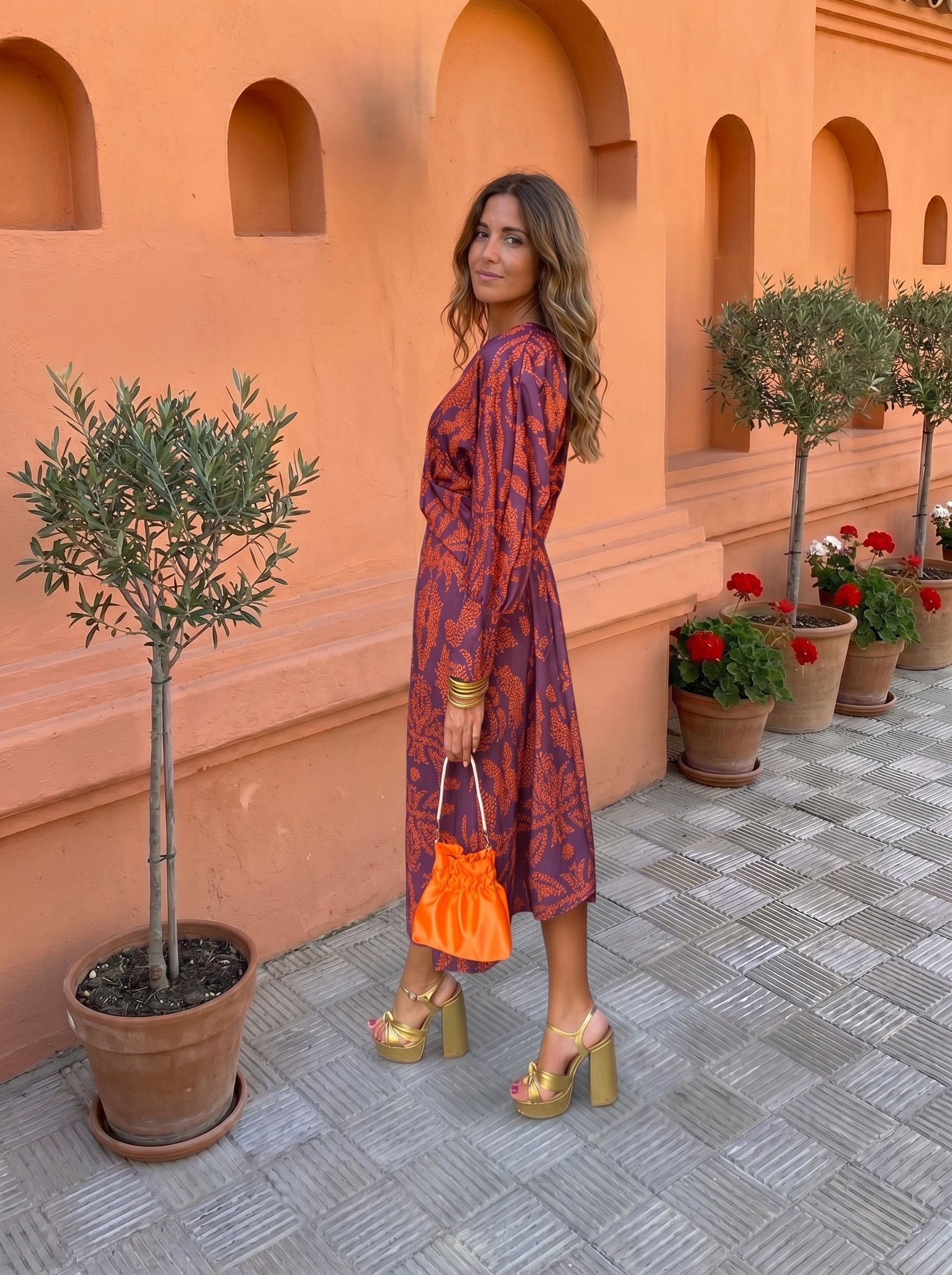 Silvia™ · Robe Midi Imprimée