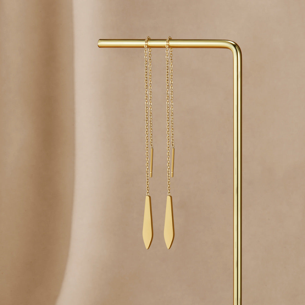 Boucles d'oreilles pompon Dakota dorées